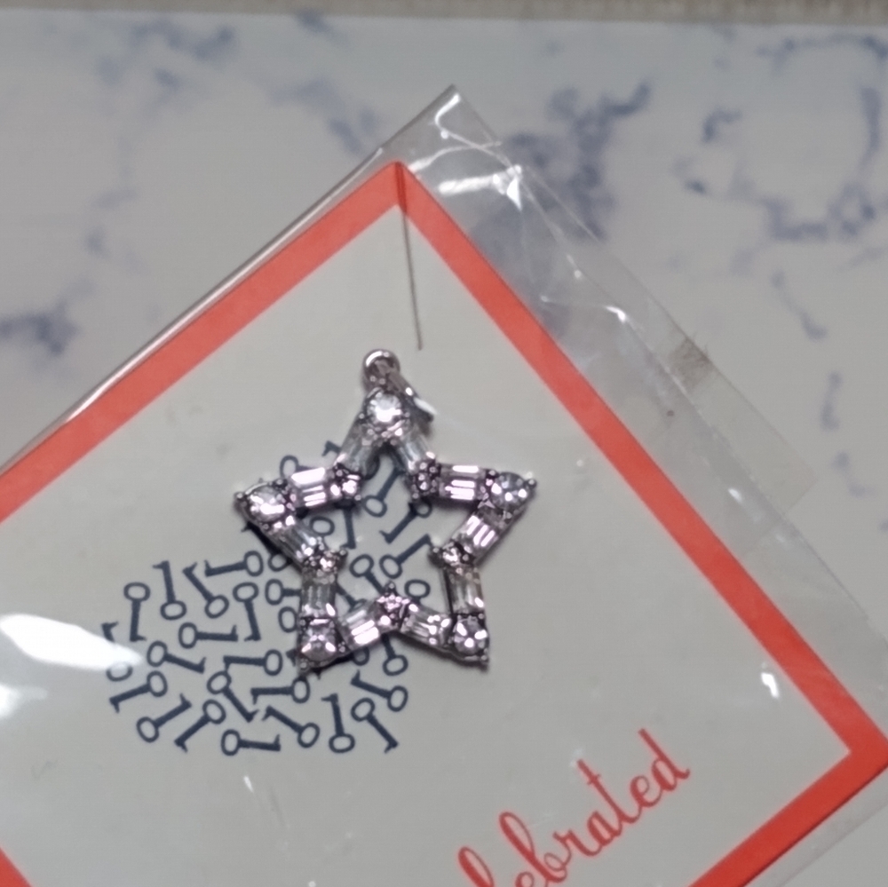 KEEP It Collective Crystal Star Cutout Silver Pendant